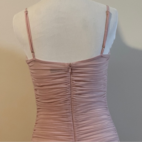 Aritzia Babaton Luxor Midi Dress Mauve Pink Size 8 - Picture 3 of 10